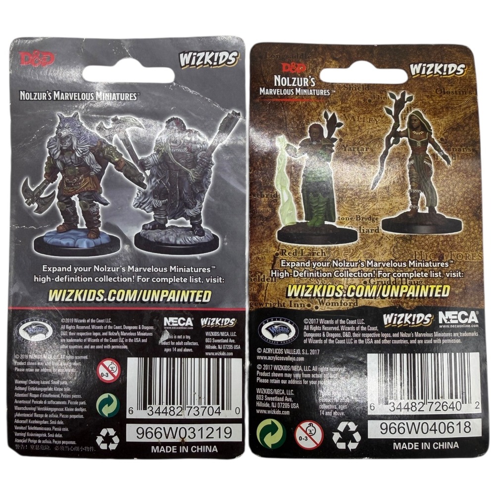 WizKids Dungeons Dragons Nolzur's Marvelous Miniatures Half Orc Barbarian Druid - Picture 4 of 4